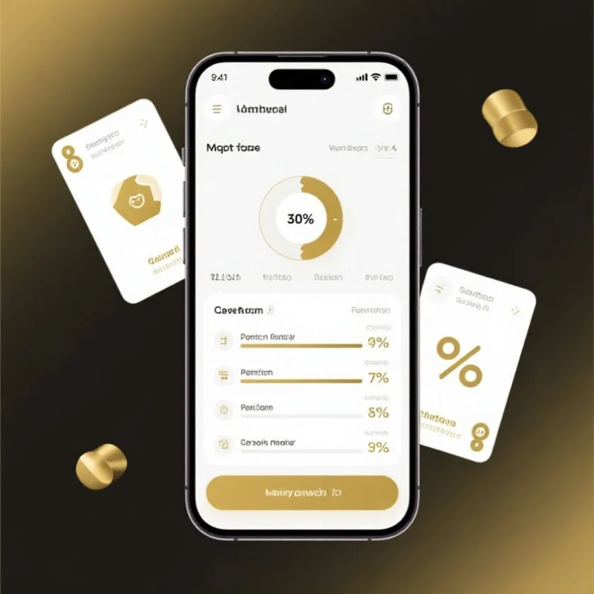 数据与信息卡片界面示意